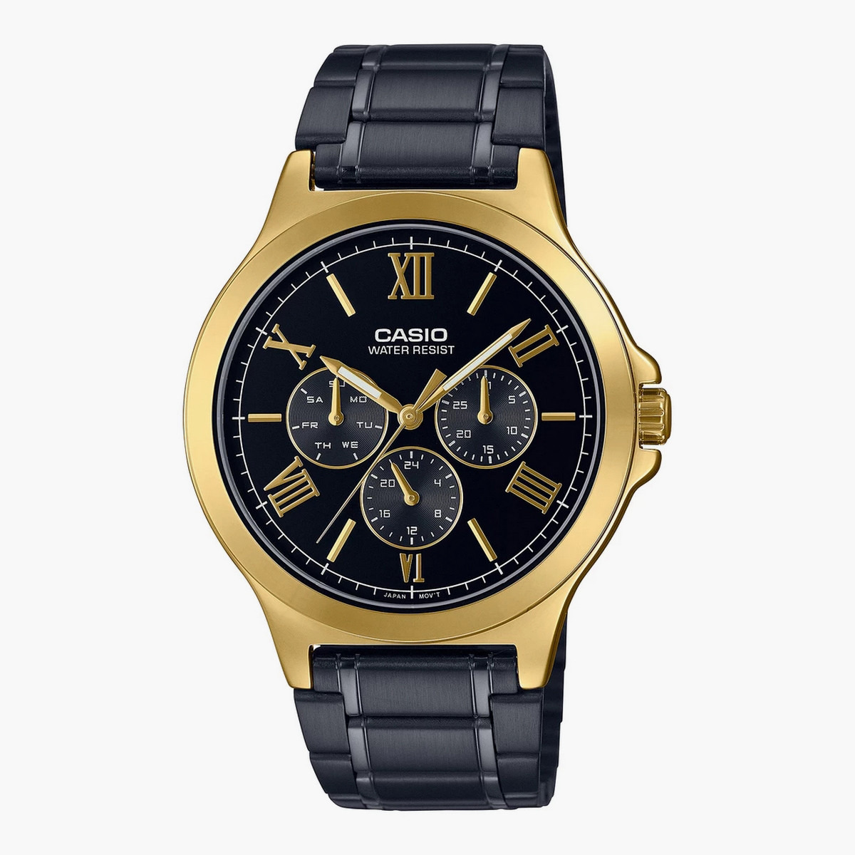 Casio Men Stainless Steel Black Strap Analog Watch - MTP-V300GB-1AUDF-men-watchesandjewellery-watches-image-1