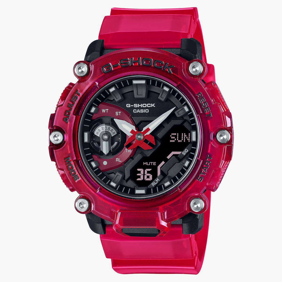 G shock deals red watch