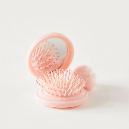 Buy Unicorn Print Foldable Hair Brush with Mirror and Pom-Pom Keychain Online | Centrepoint UAE Buy Unicorn Print Foldable Hair Brush with Mirror and Pom-Pom Keychain Online | Centrepoint UAE