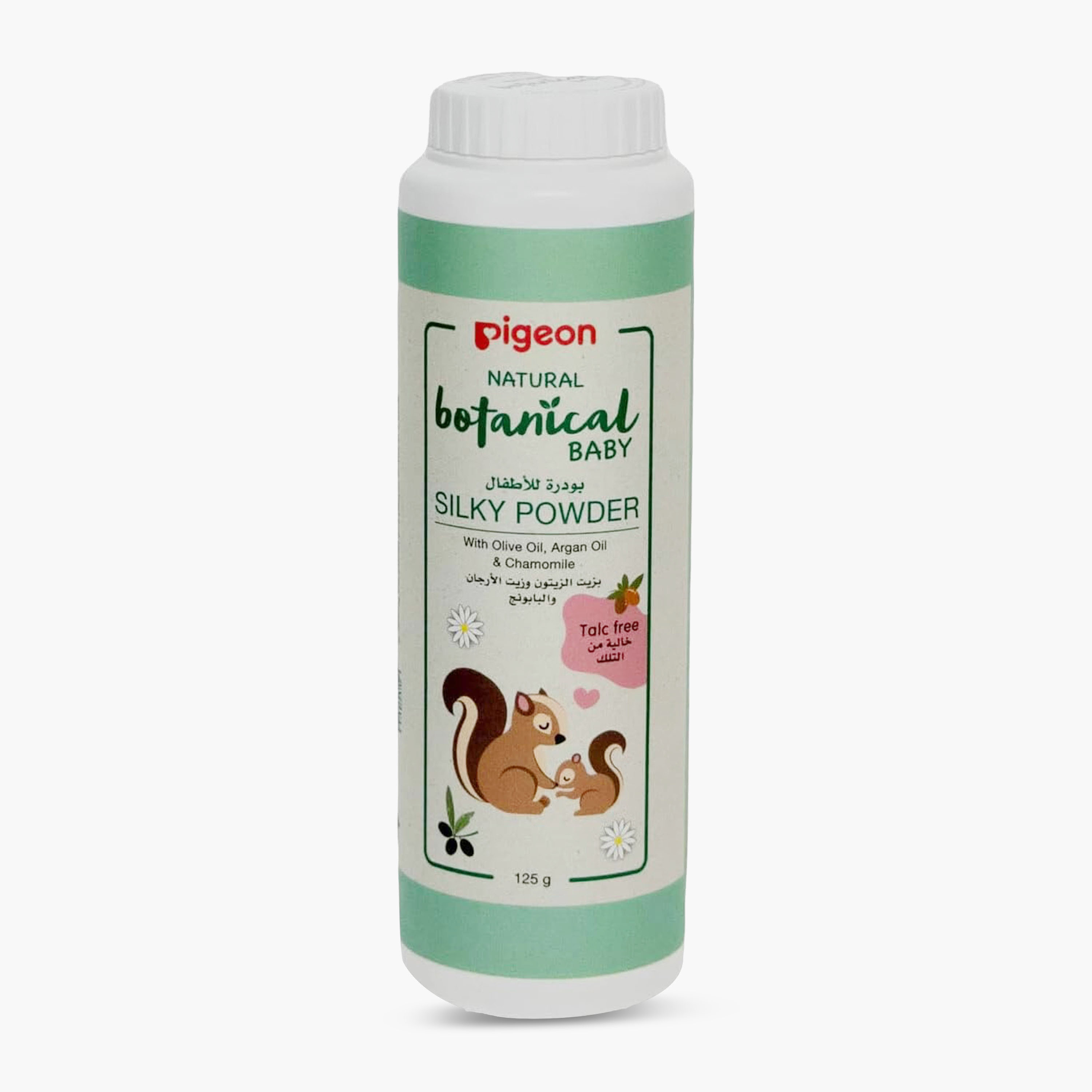 Pigeon Baby Powder with Olive Oil, 125 gm-baby-bathandcare-hairbodyskincare-image-1