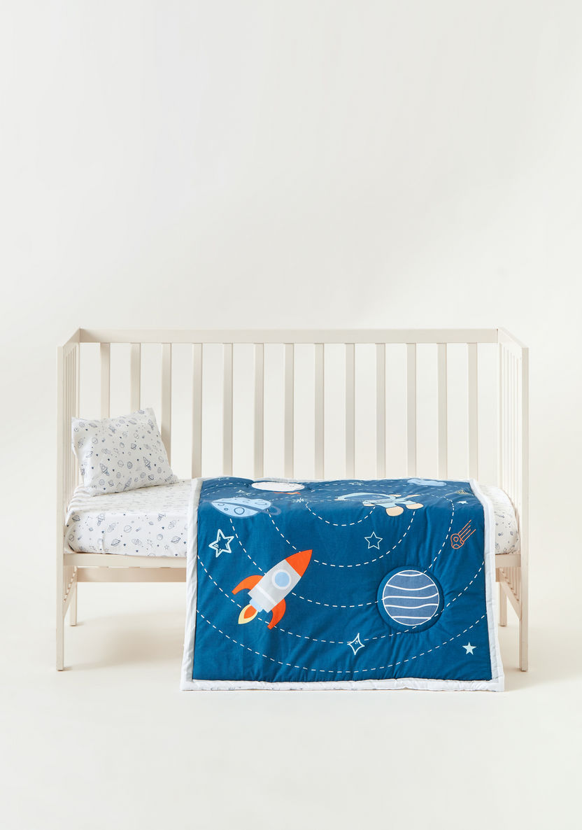 Juniors 2-Piece Space Print Comforter Set-Baby Bedding-image-1