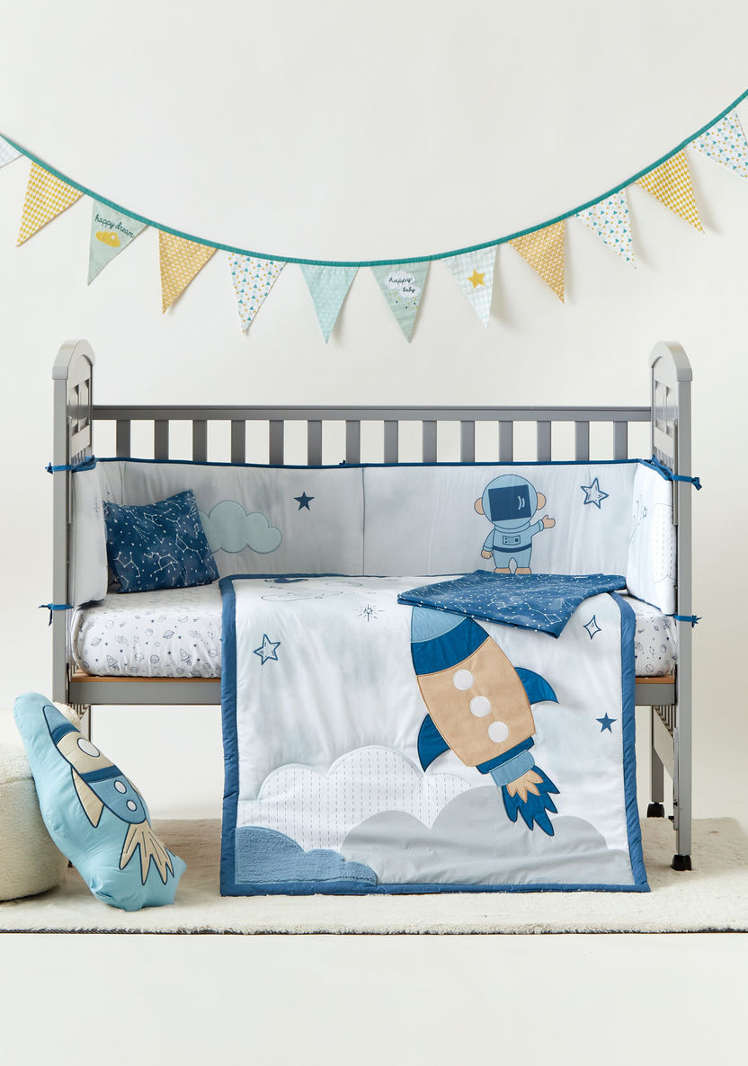 Juniors 5-Piece Space Print Comforter Set-Baby Bedding-image-0