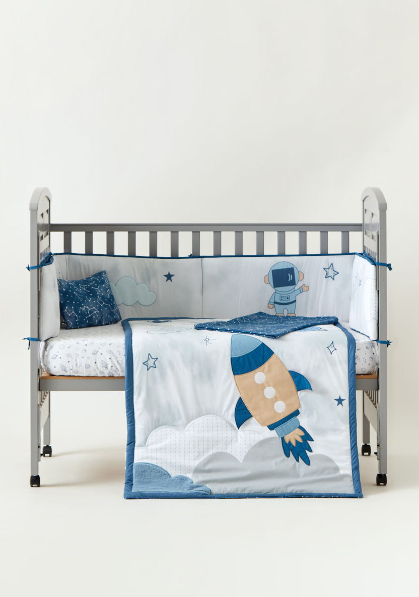 Juniors 5-Piece Space Print Comforter Set-Baby Bedding-image-1
