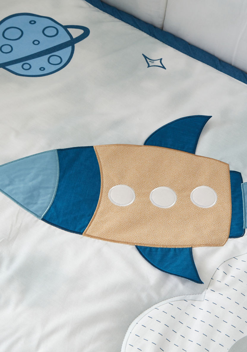 Juniors 5-Piece Space Print Comforter Set-Baby Bedding-image-4