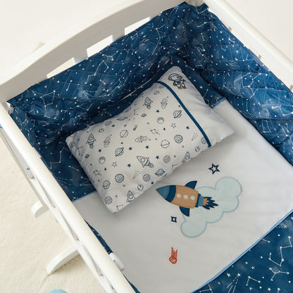 Juniors Happy Space Print Cradle Bedding Set