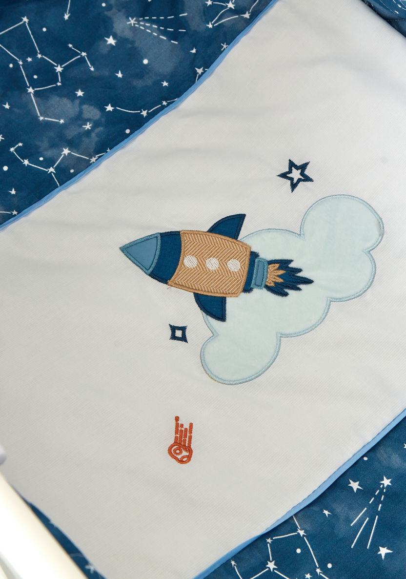 Juniors Happy Space Print Cradle Bedding Set-Baby Bedding-image-2
