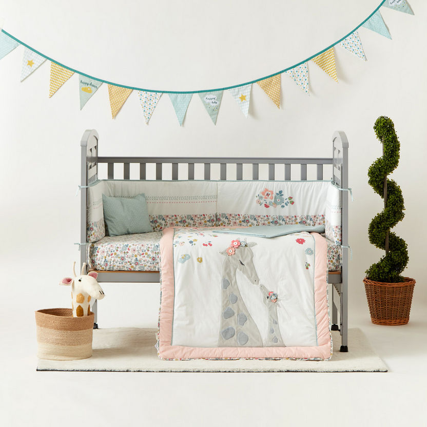Juniors 5-Piece Floral Print Comforter Set-Baby Bedding-image-0