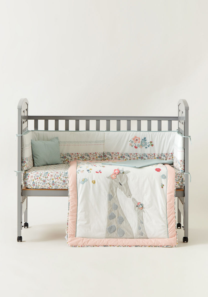 Juniors 5-Piece Floral Print Comforter Set-Baby Bedding-image-1