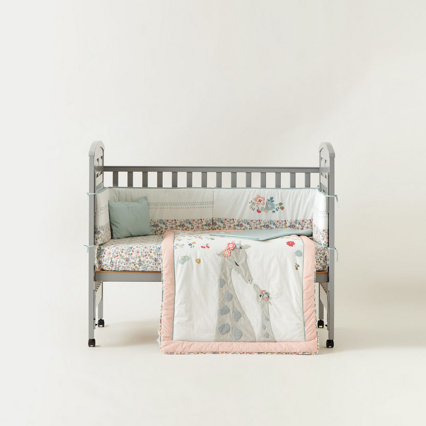 Juniors 5-Piece Floral Print Comforter Set-Baby Bedding-image-1
