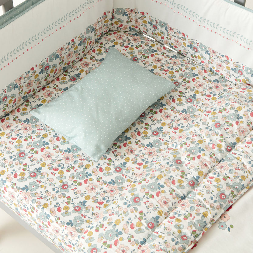 Juniors 5-Piece Floral Print Comforter Set-Baby Bedding-image-3
