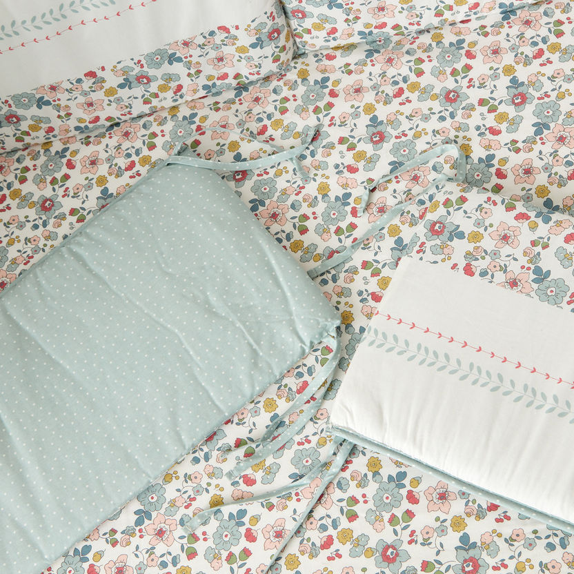 Juniors 5-Piece Floral Print Comforter Set-Baby Bedding-image-6