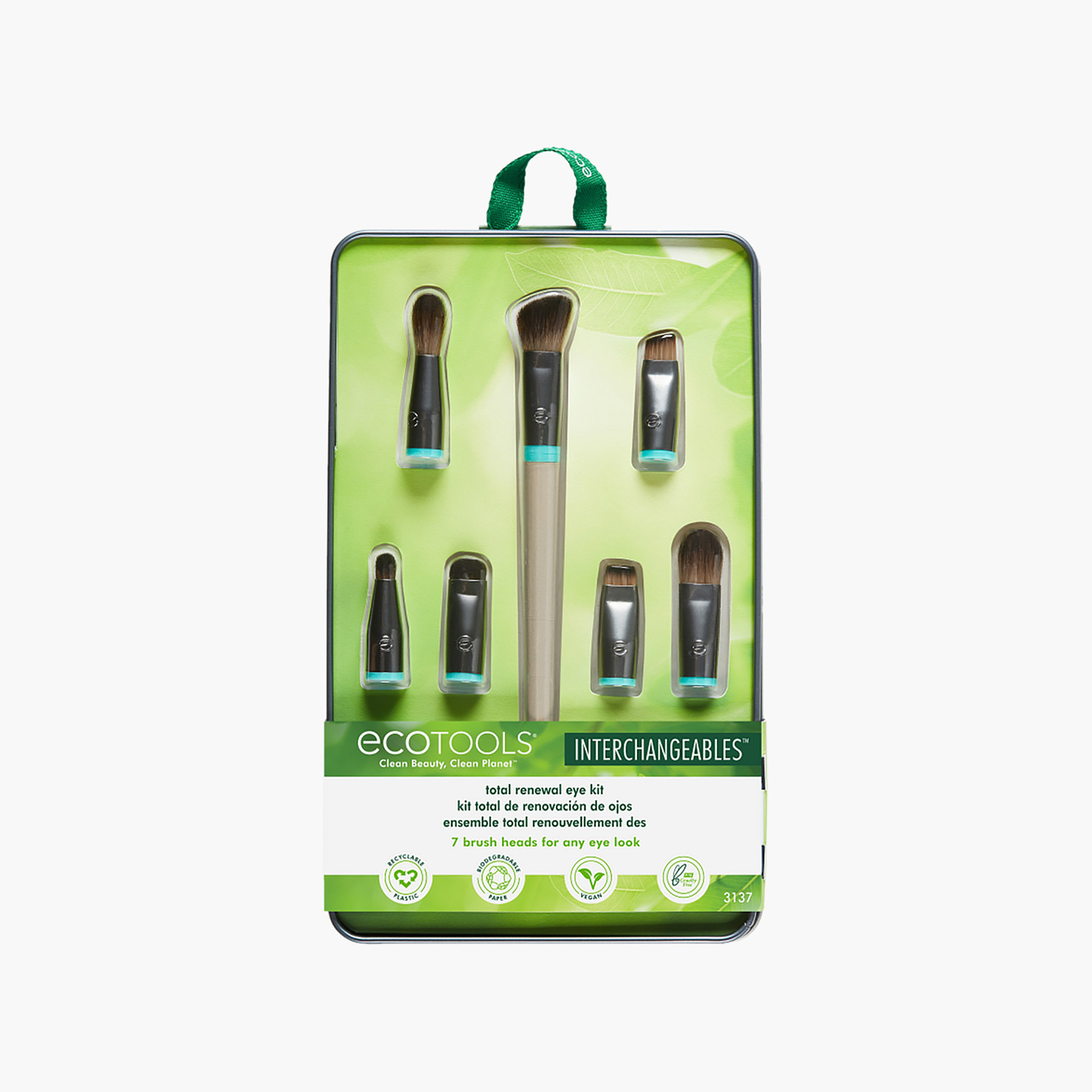 طقم فرش مكياج عيون قابلة للتبديل توتال رينيورال من إيكوتولز-beautyandpersonalcare-makeup-brushesandaccessories-brushes-image-1