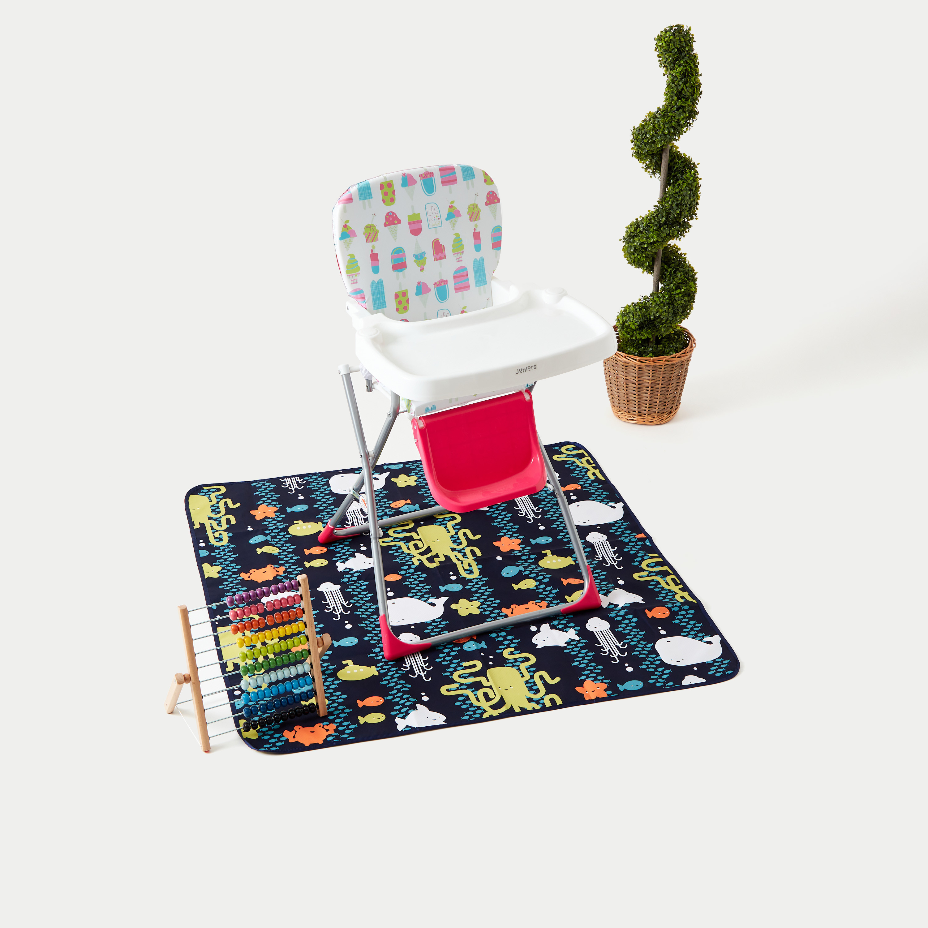Juniors All-Over Floral Print Winston Splash Mat-baby-feeding-accessories-image-1