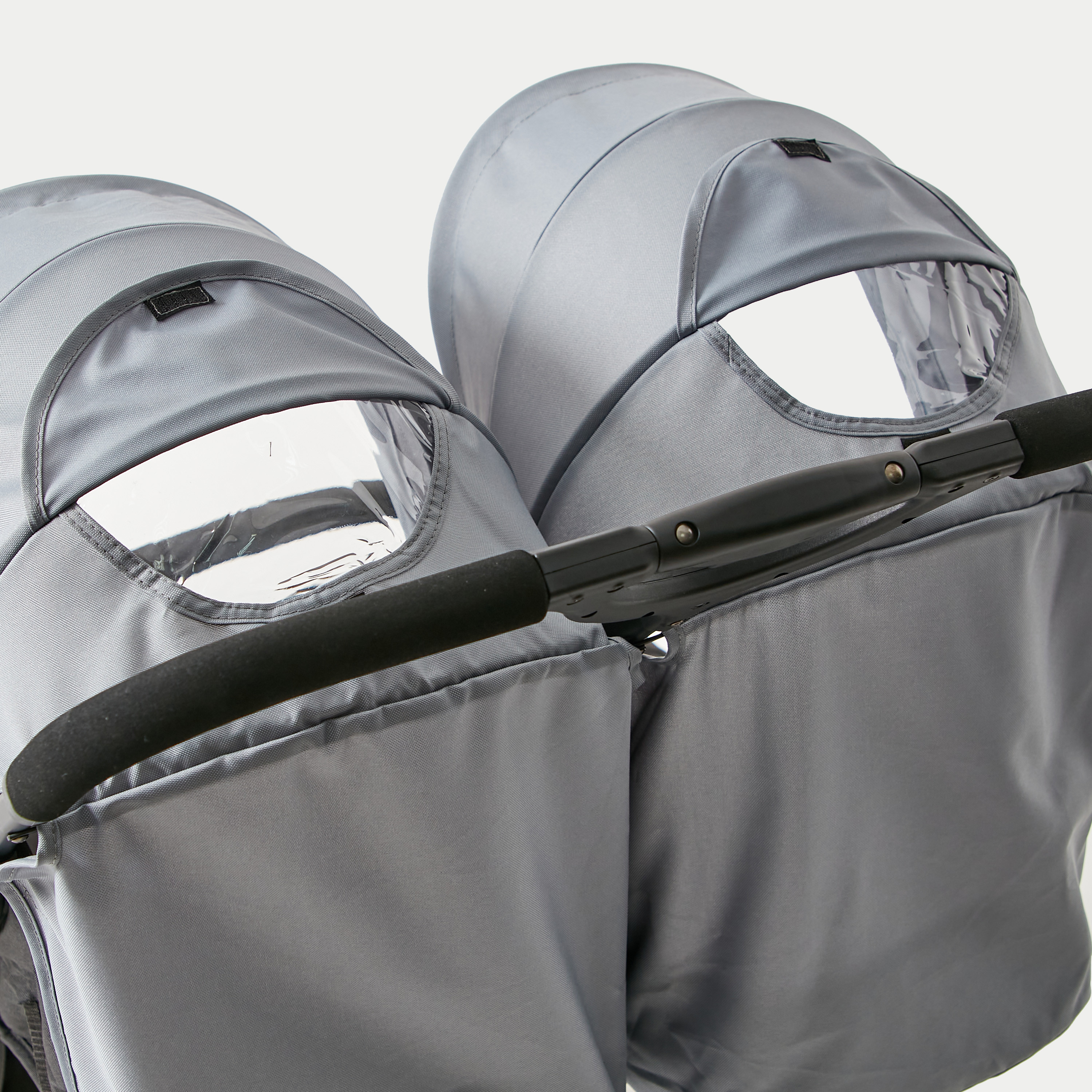 عربة أطفال توين لايت بنظام طي بزر ضغط وإطار فولاذ وقفل للعجلات من جونيورز -baby-gear-strollersandprams-strollers-image-2