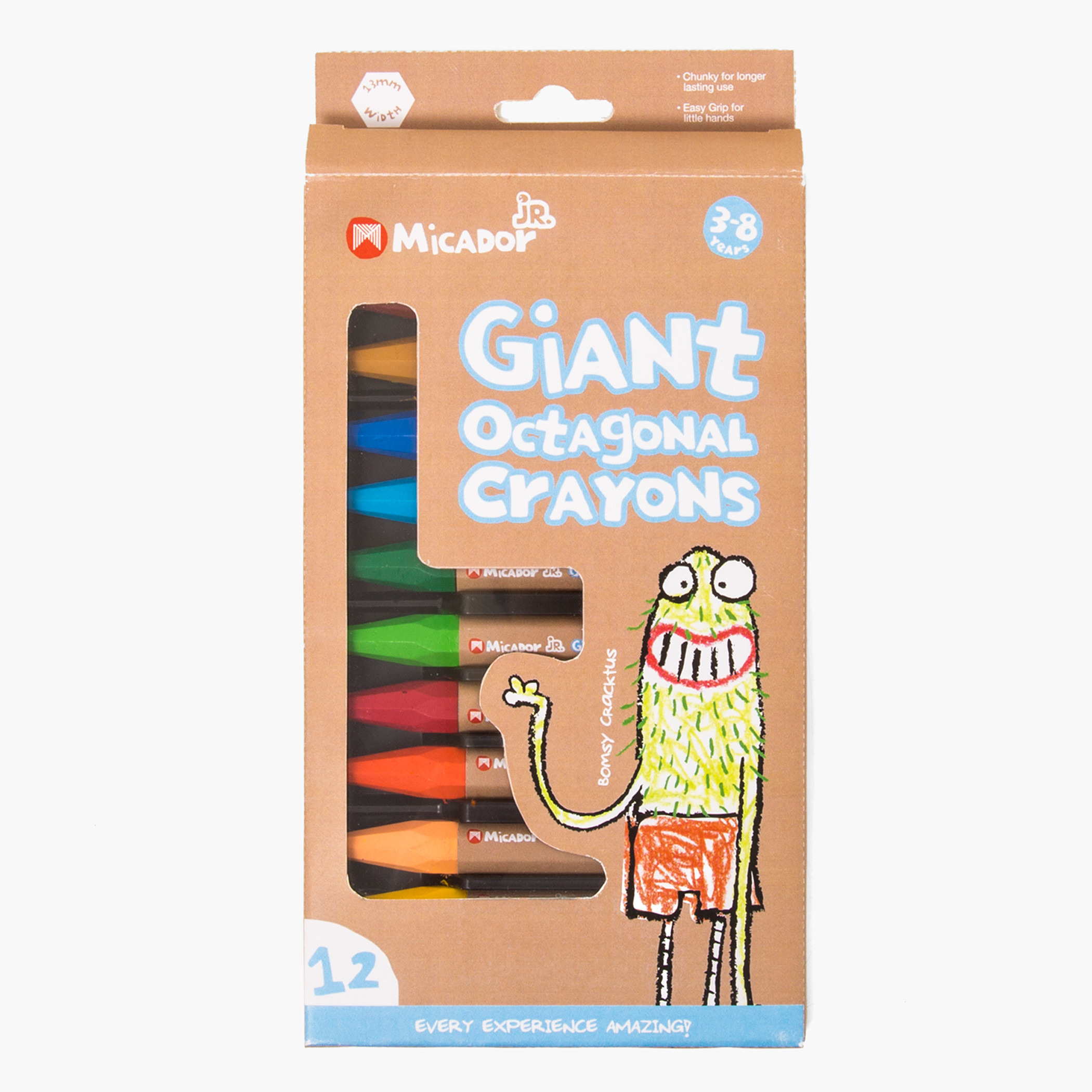 Micador 12-Piece Giant Octagonal Crayon Set-school-artsandcrafts-image-1