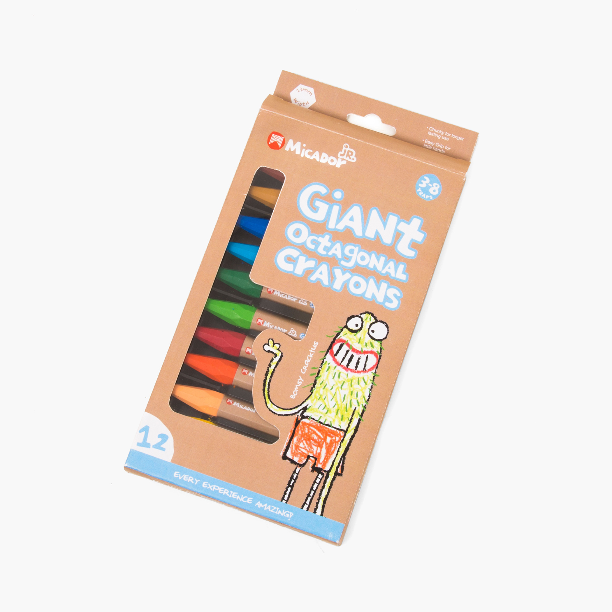 Micador 12-Piece Giant Octagonal Crayon Set-school-artsandcrafts-image-2