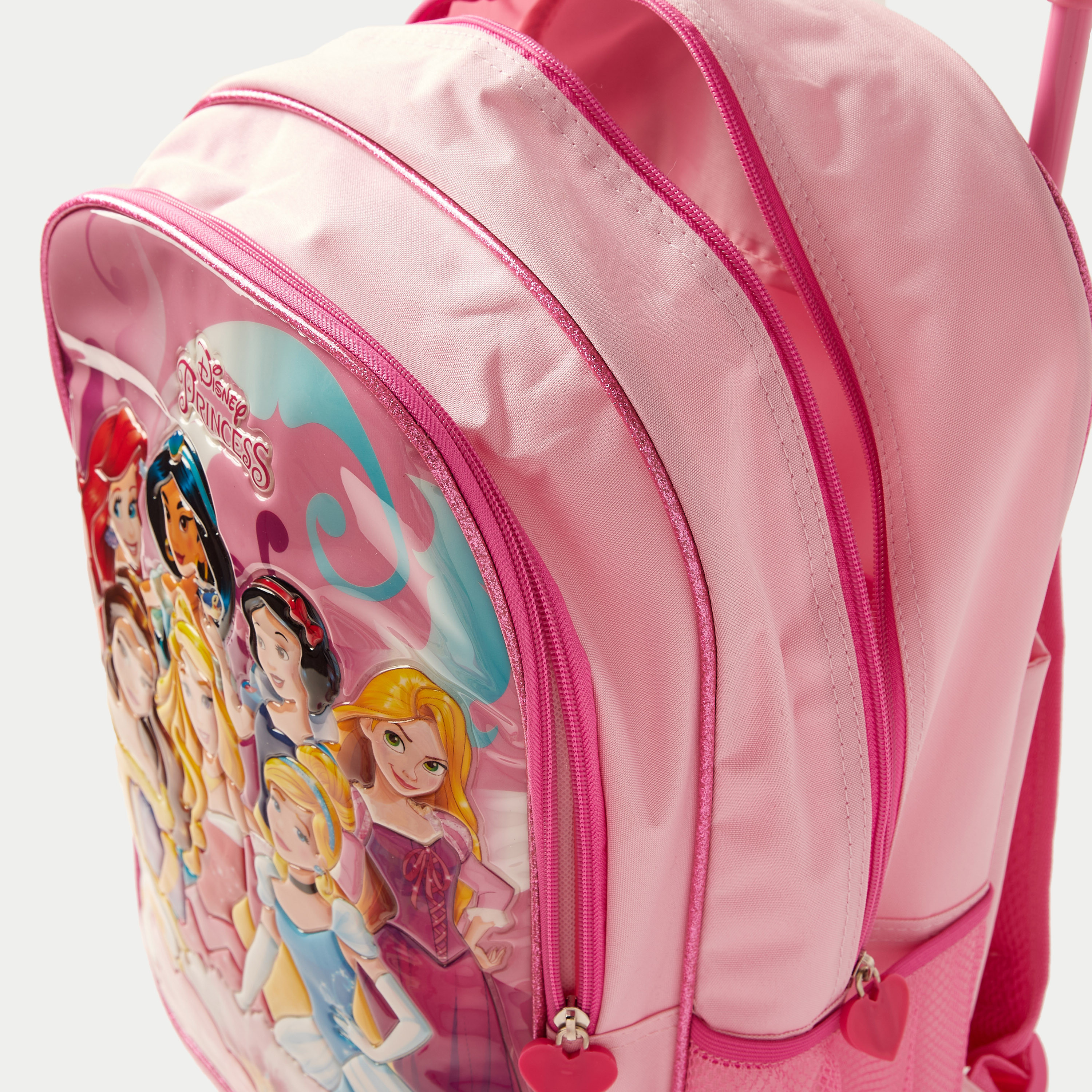 Disney Princess Print 5 Piece Trolley Backpack Set 18 inches