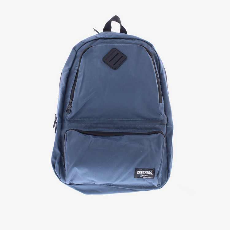 Skechers Solid Backpack with Zip Closure