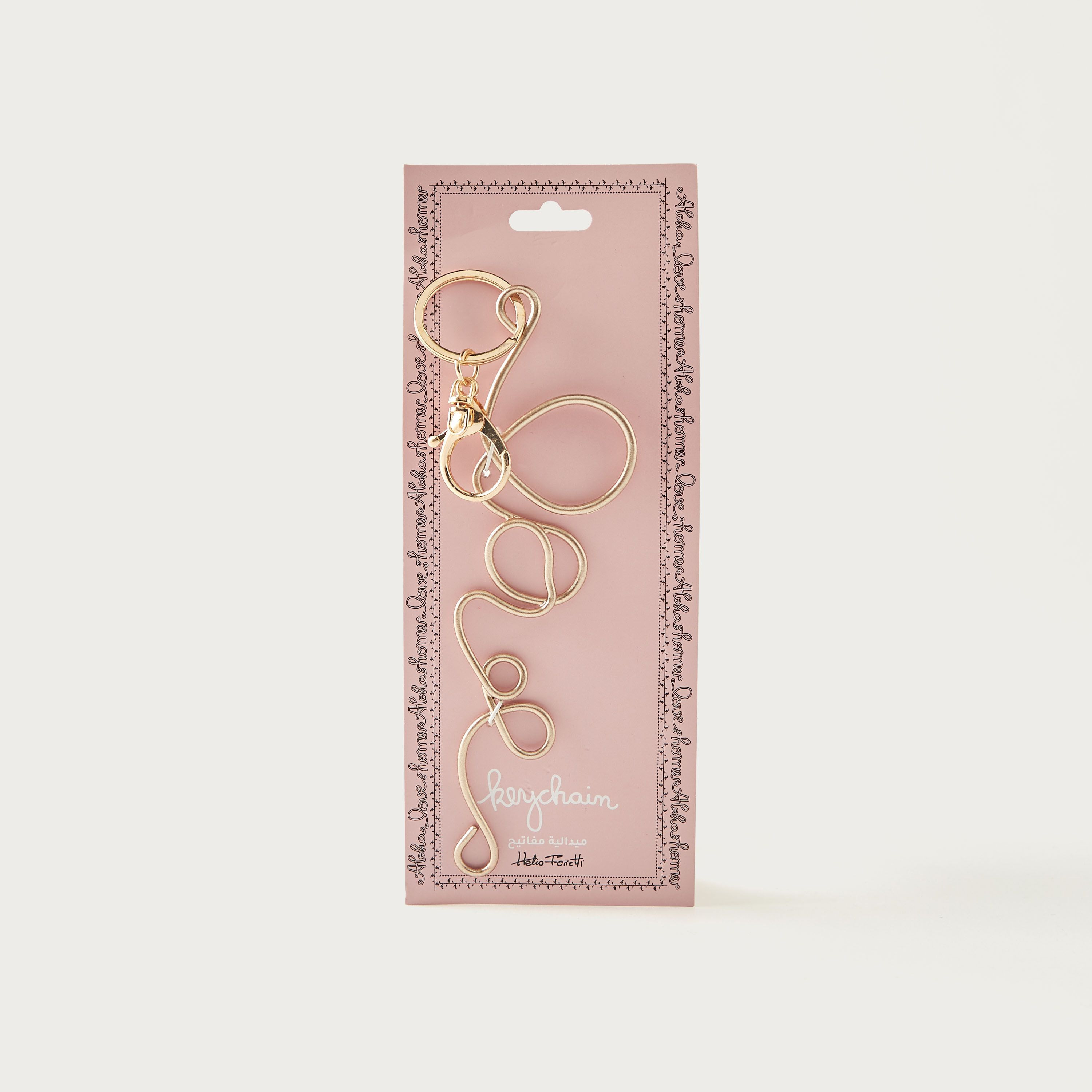 Helio Ferretti Love Metal Keychain-girls-accessories-keyringsandbagcharms-image-3