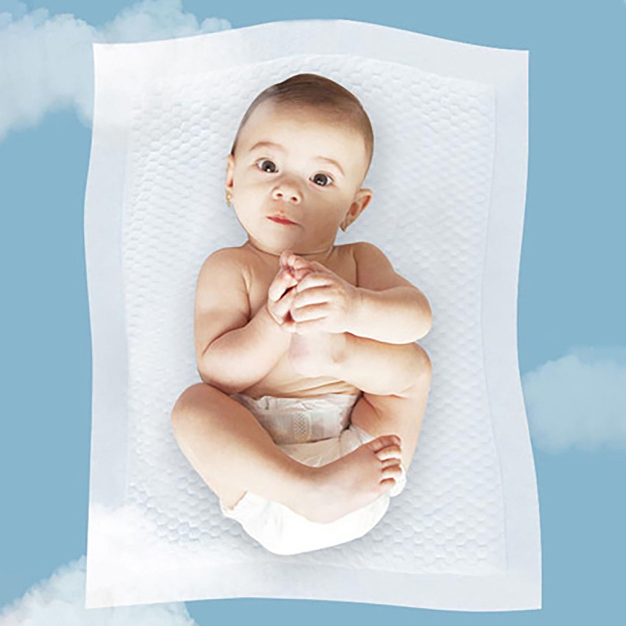 مفارش تغيير للاستخدام مرة واحدة من ليتل ستوري - طقم من 50 قطعة-baby-diapering-changingmats-image-3