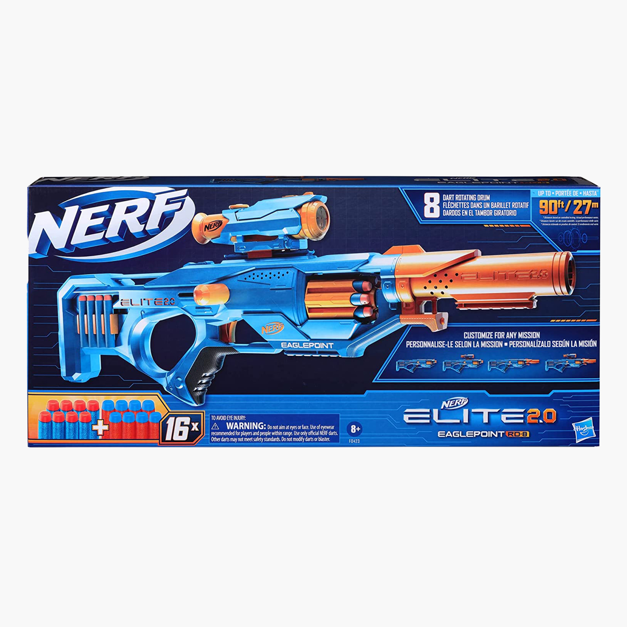 Nerf Elite 2.0 Eaglepoint RD-8 Dart Gun-toys-outdoor-gunsandfoamblasters-image-4