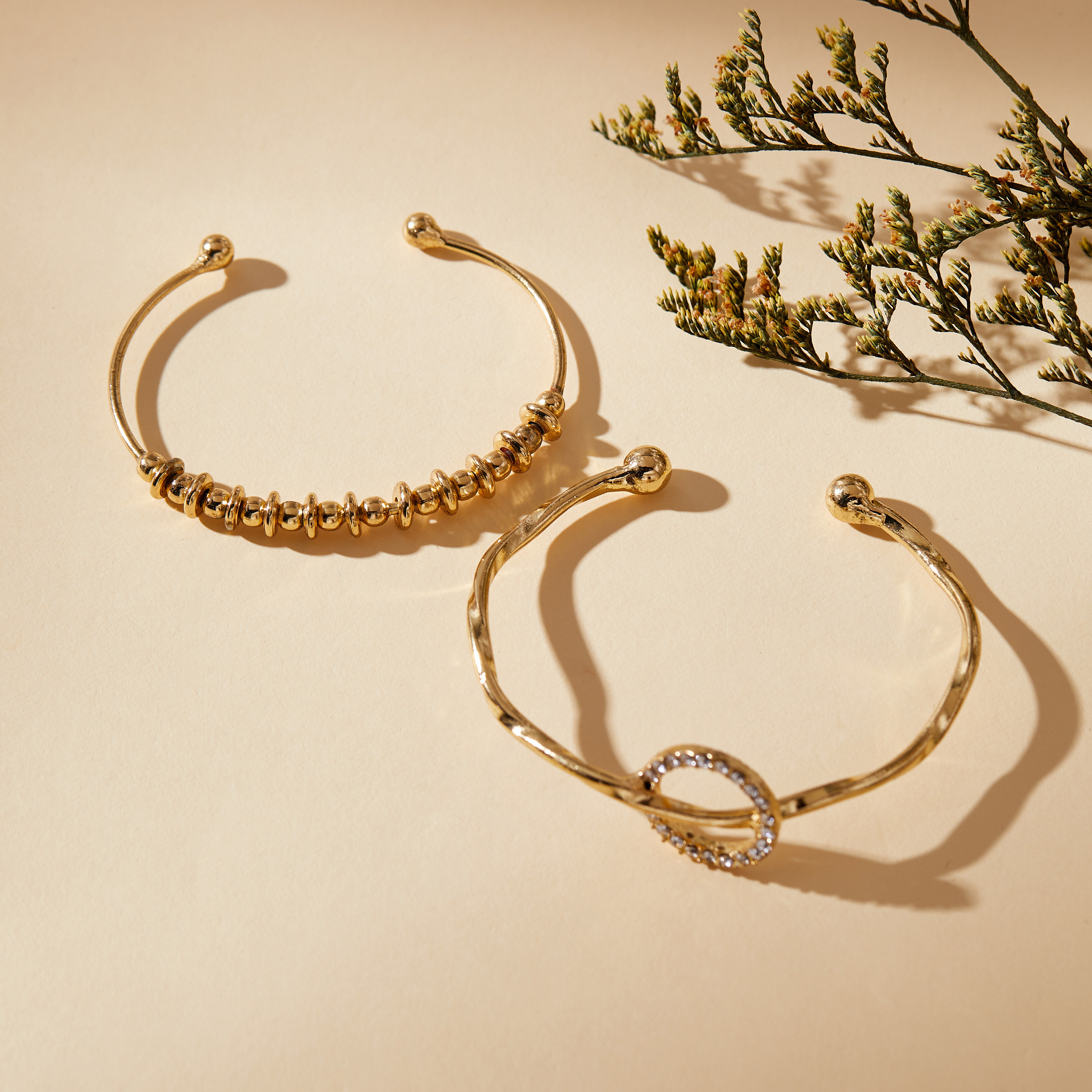 Buy Assorted Cuff Bangle - Set of 2 Online | Centrepoint Kuwait