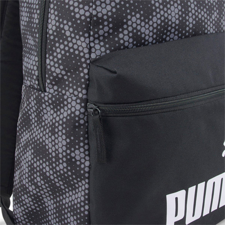 PUMA All Over Print Backpack with Adjustable Straps and Zip Closure