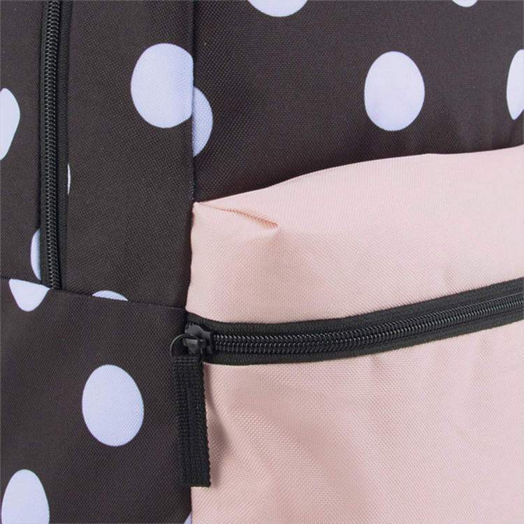 Puma All-Over Polka Dot Print Backpack with Adjustable Shoulder Straps
