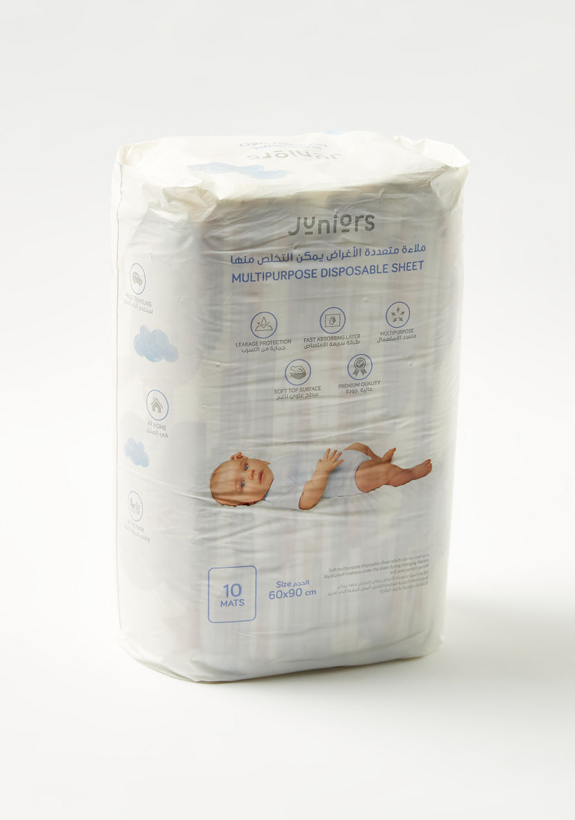Juniors 10-Piece Multi-Purpose Disposable Sheet Set - 60x90 cms-Diaper Accessories-image-1