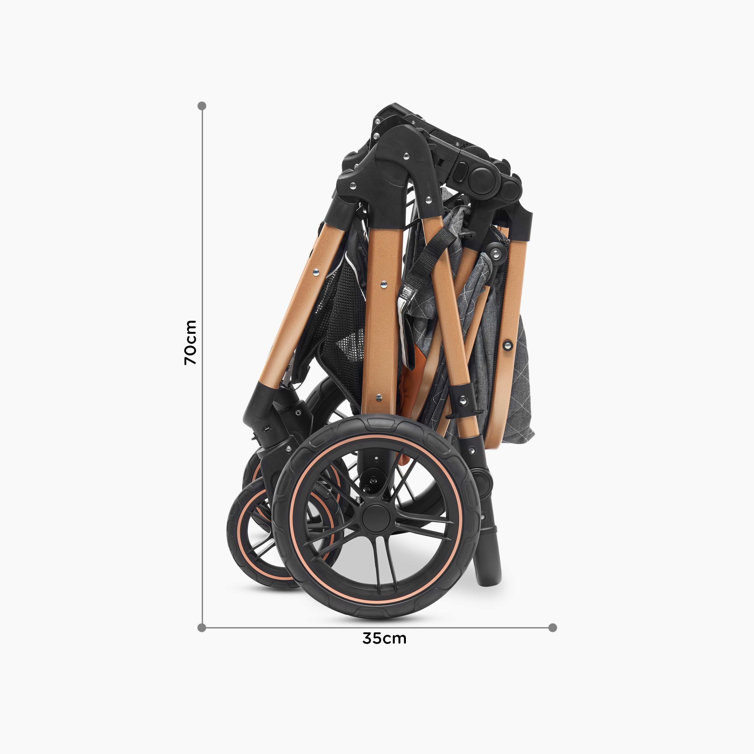 Juniors Anton Stroller with Push Button Folding System, Metal Frame and Wheel Lock-baby-gear-strollersandprams-strollers-image-18