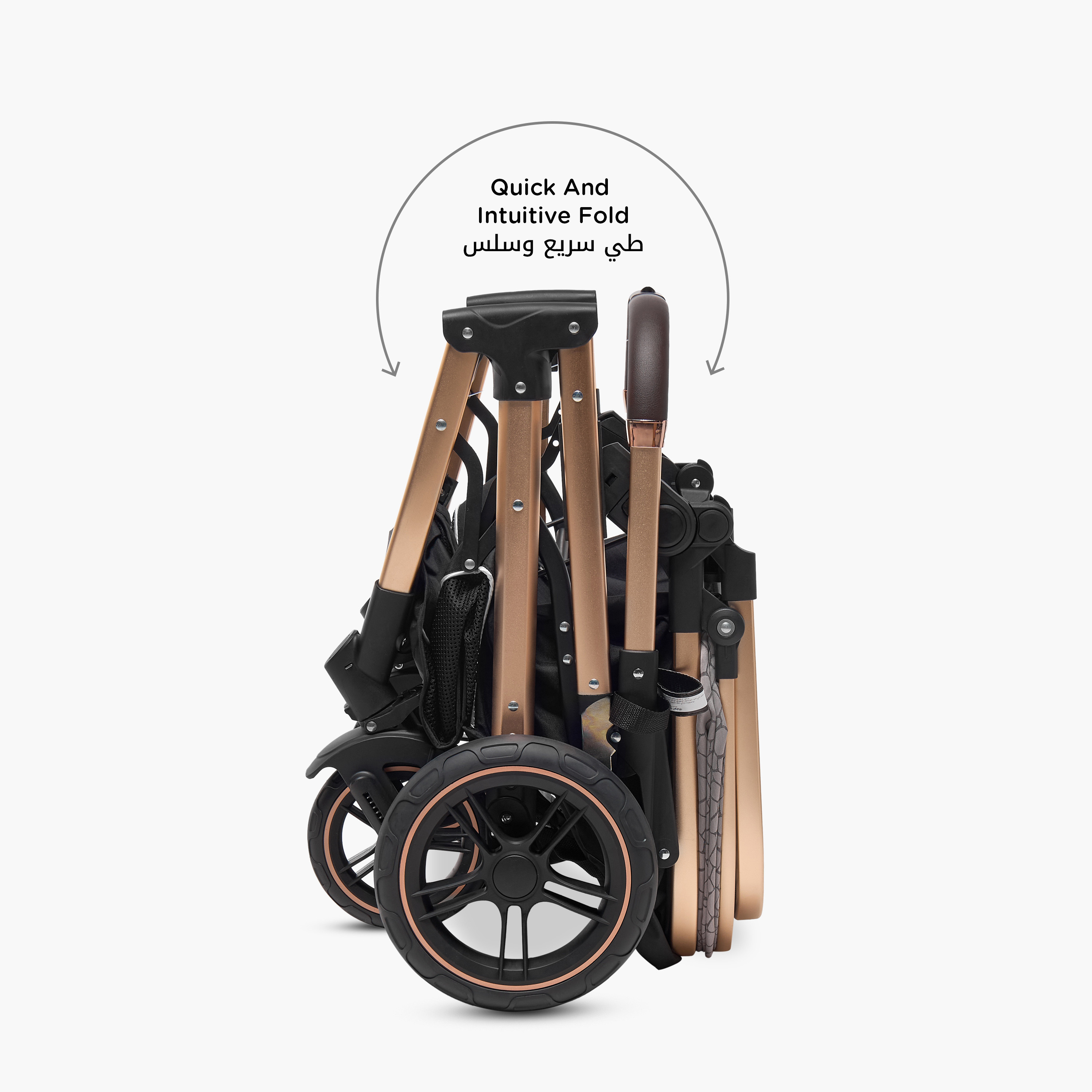 Juniors Anton Stroller with Push Button Folding System, Metal Frame and Wheel Lock-baby-gear-strollersandprams-strollers-image-6