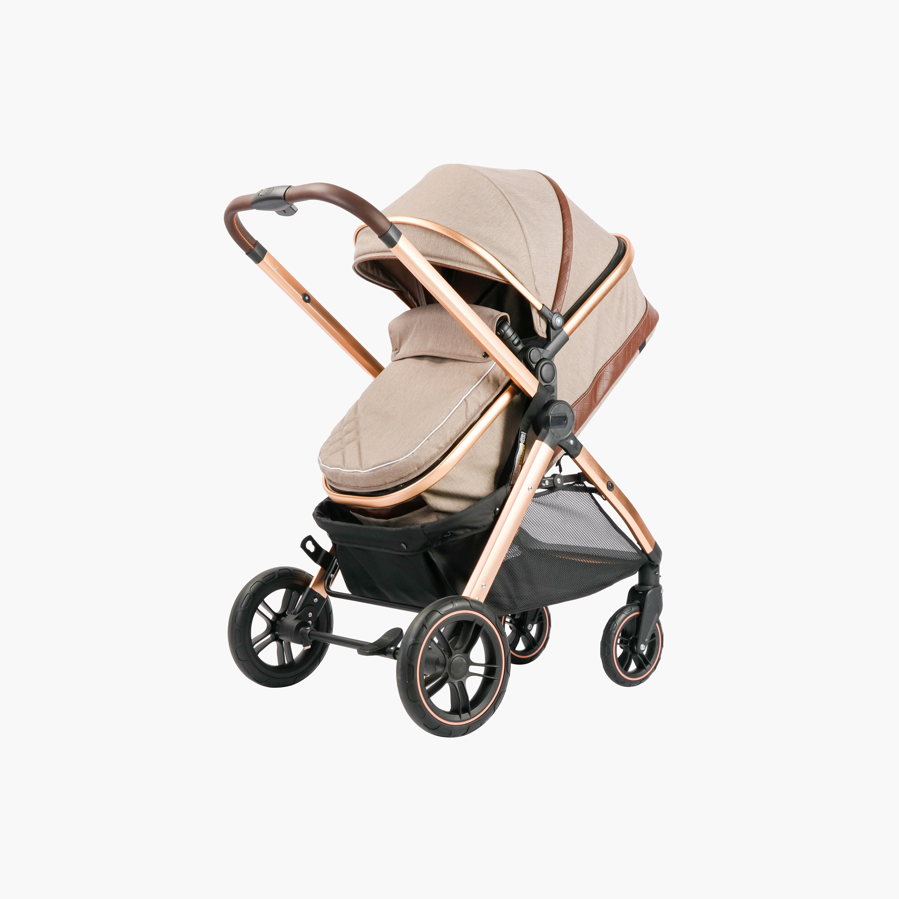 عربة أطفال أوليفا بنظام طي بزر ضغط وإطار ألومنيوم وقفل للعجلات من جونيورز -baby-gear-strollersandprams-strollers-image-4
