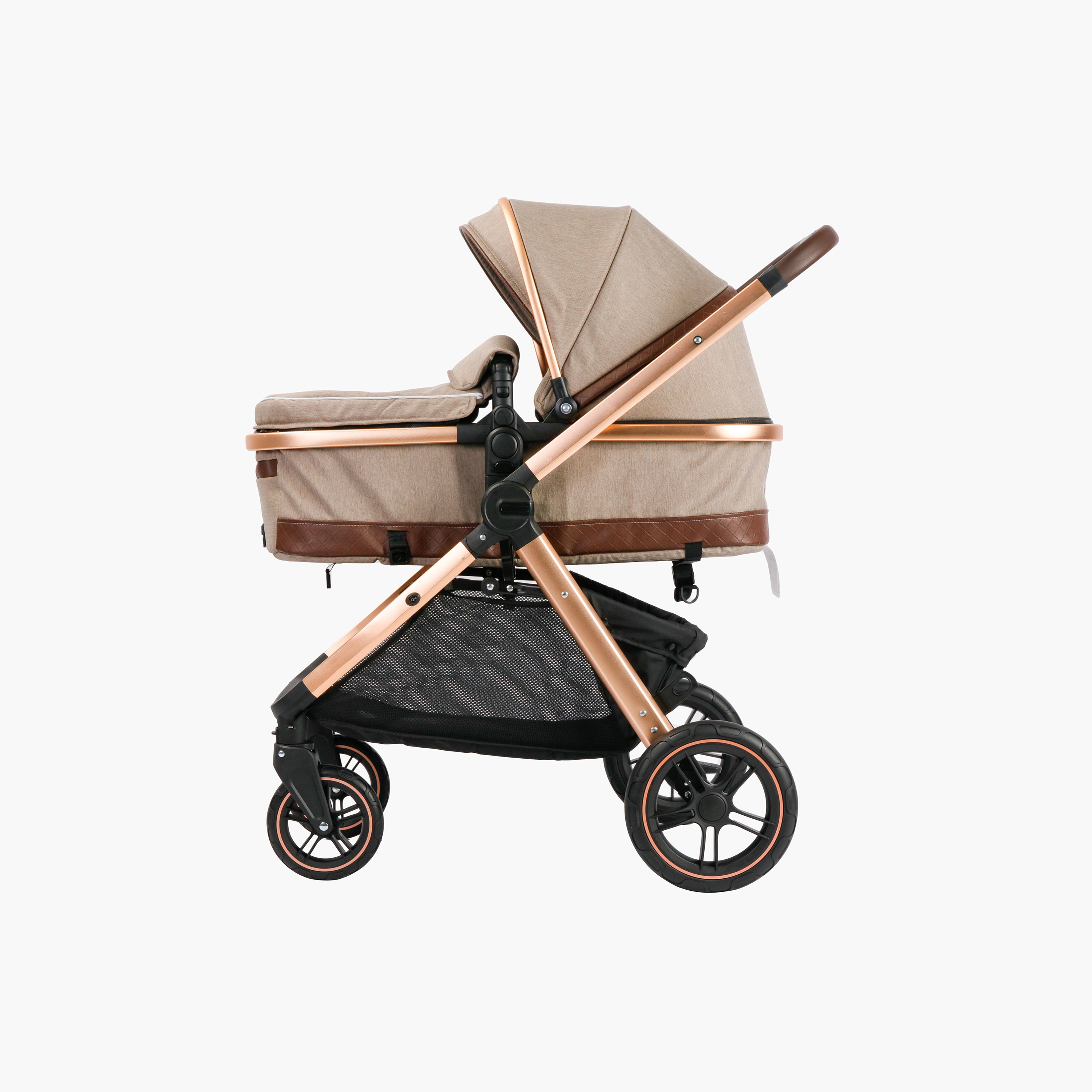 عربة أطفال أوليفا بنظام طي بزر ضغط وإطار ألومنيوم وقفل للعجلات من جونيورز -baby-gear-strollersandprams-strollers-image-7
