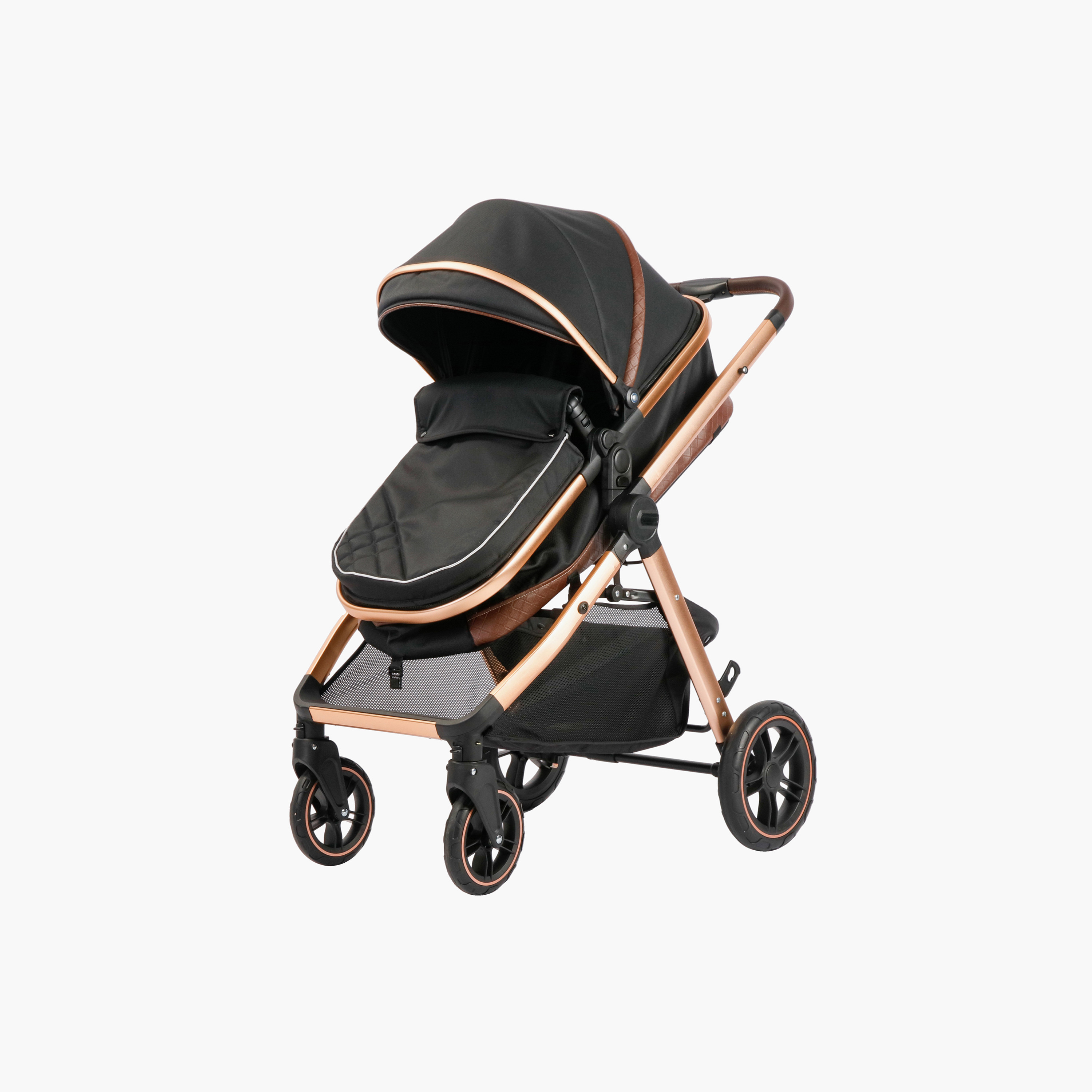Juniors Oliva Stroller with Push Button Folding System, Aluminium Frame and Wheel Lock-baby-gear-strollersandprams-strollers-image-2
