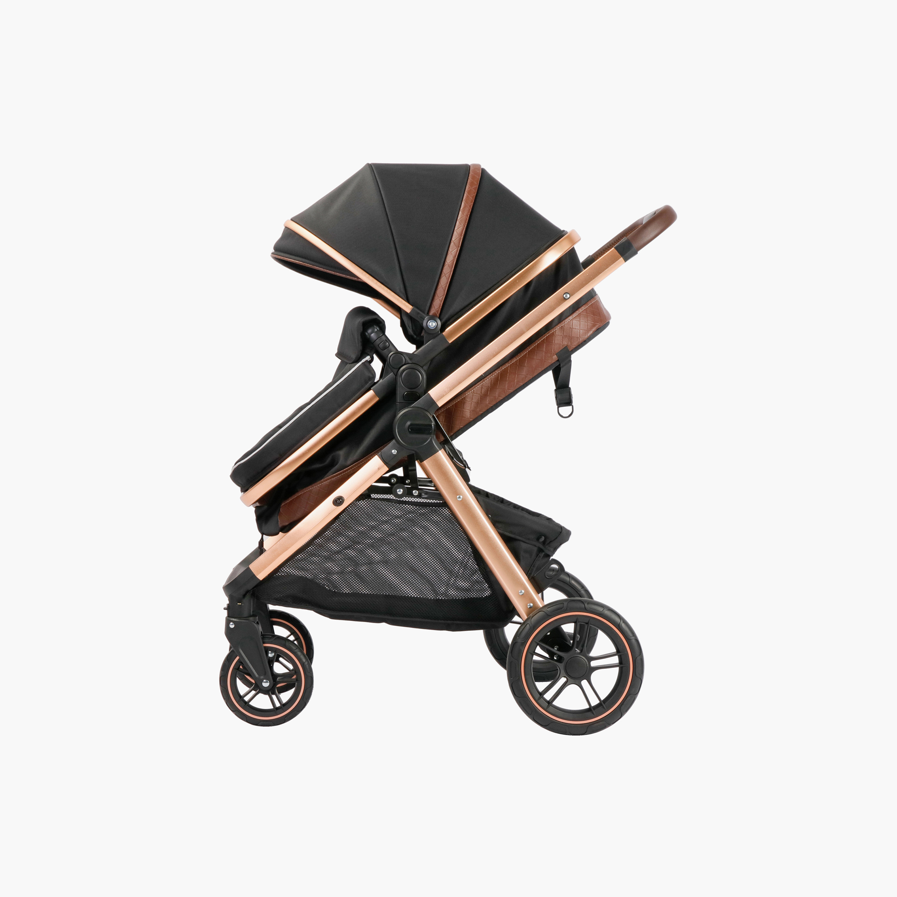 Juniors Oliva Stroller with Push Button Folding System, Aluminium Frame and Wheel Lock-baby-gear-strollersandprams-strollers-image-3