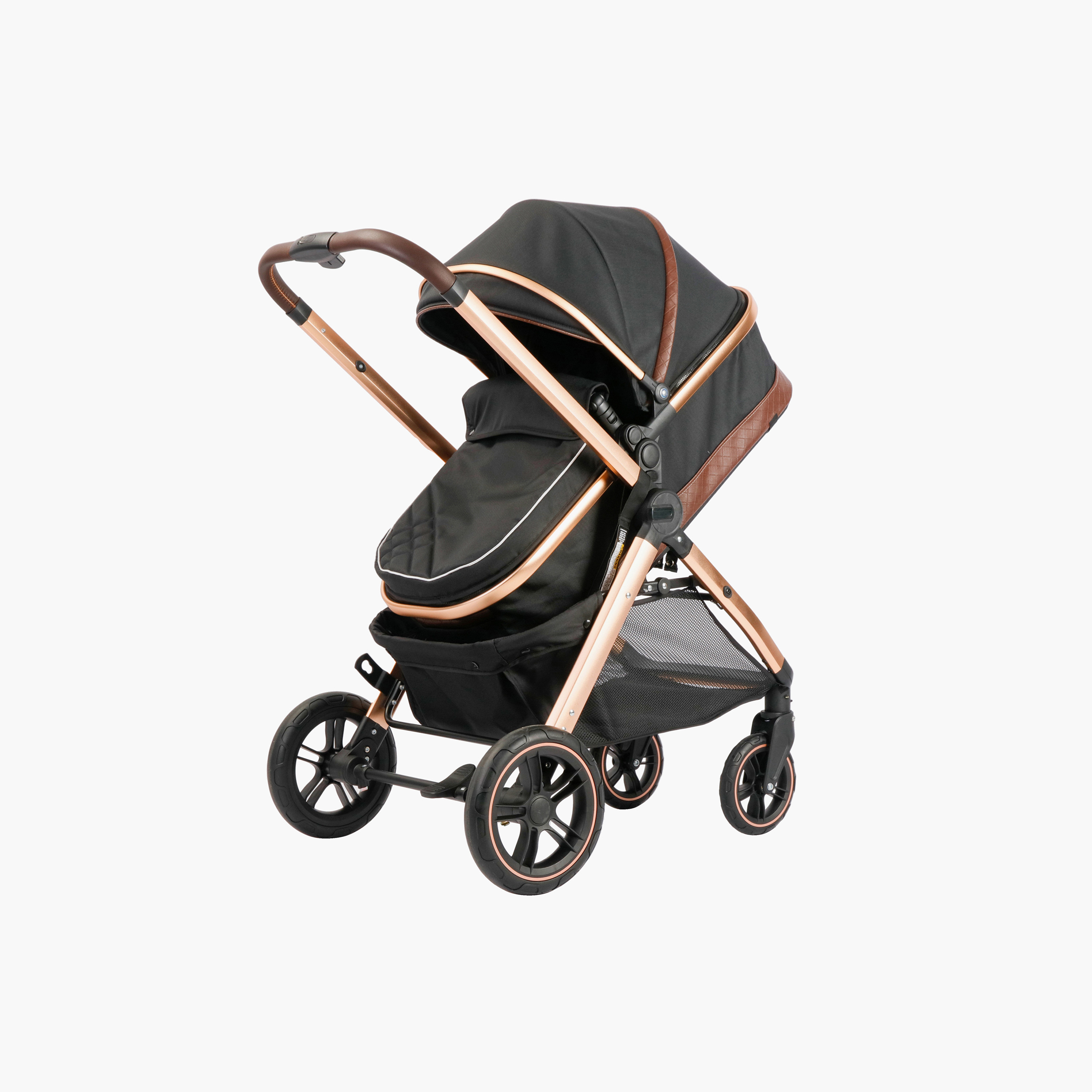 Juniors Oliva Stroller with Push Button Folding System, Aluminium Frame and Wheel Lock-baby-gear-strollersandprams-strollers-image-4