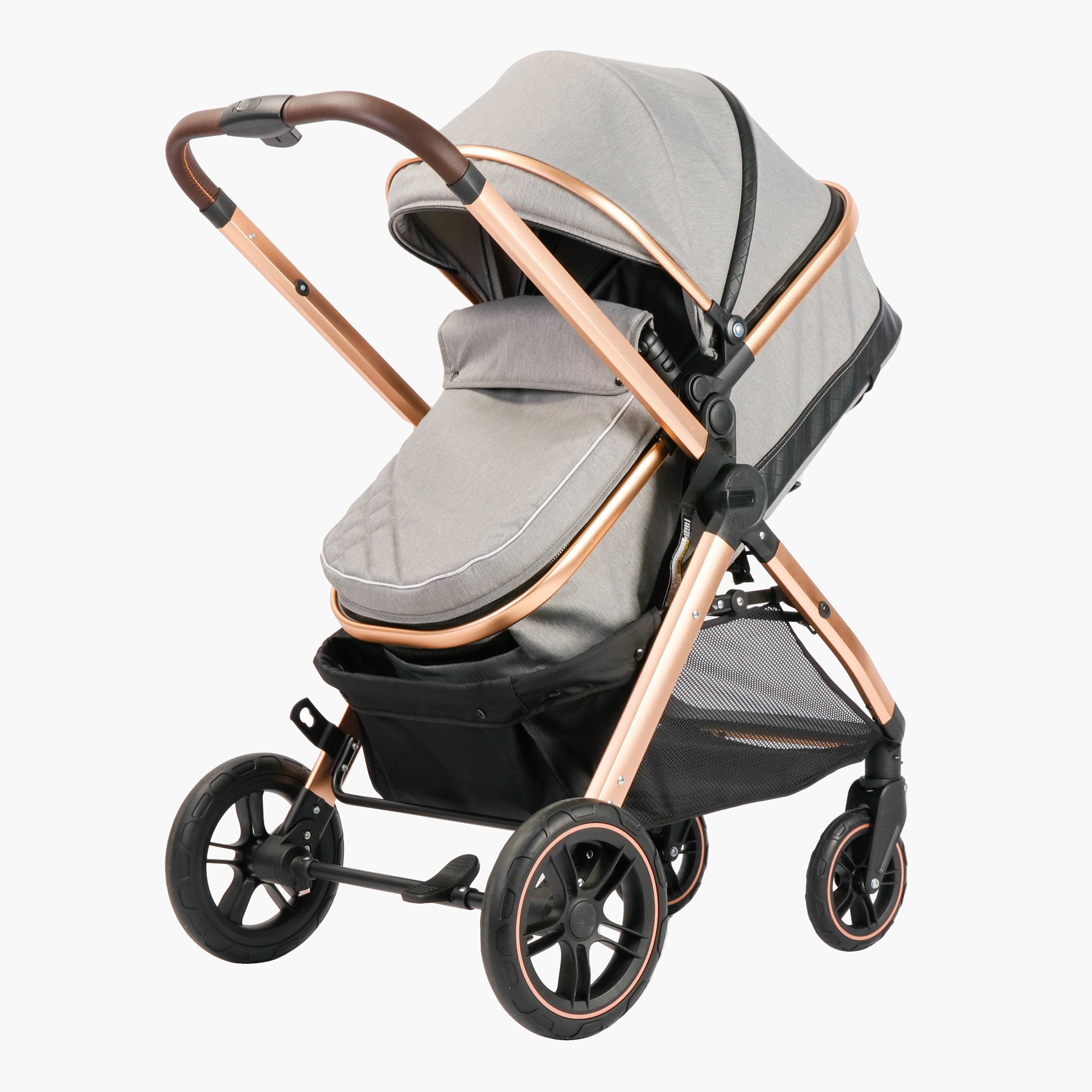 عربة أطفال أوليفا بنظام طي بزر ضغط وإطار ألومنيوم وقفل للعجلات من جونيورز -baby-gear-strollersandprams-strollers-image-4