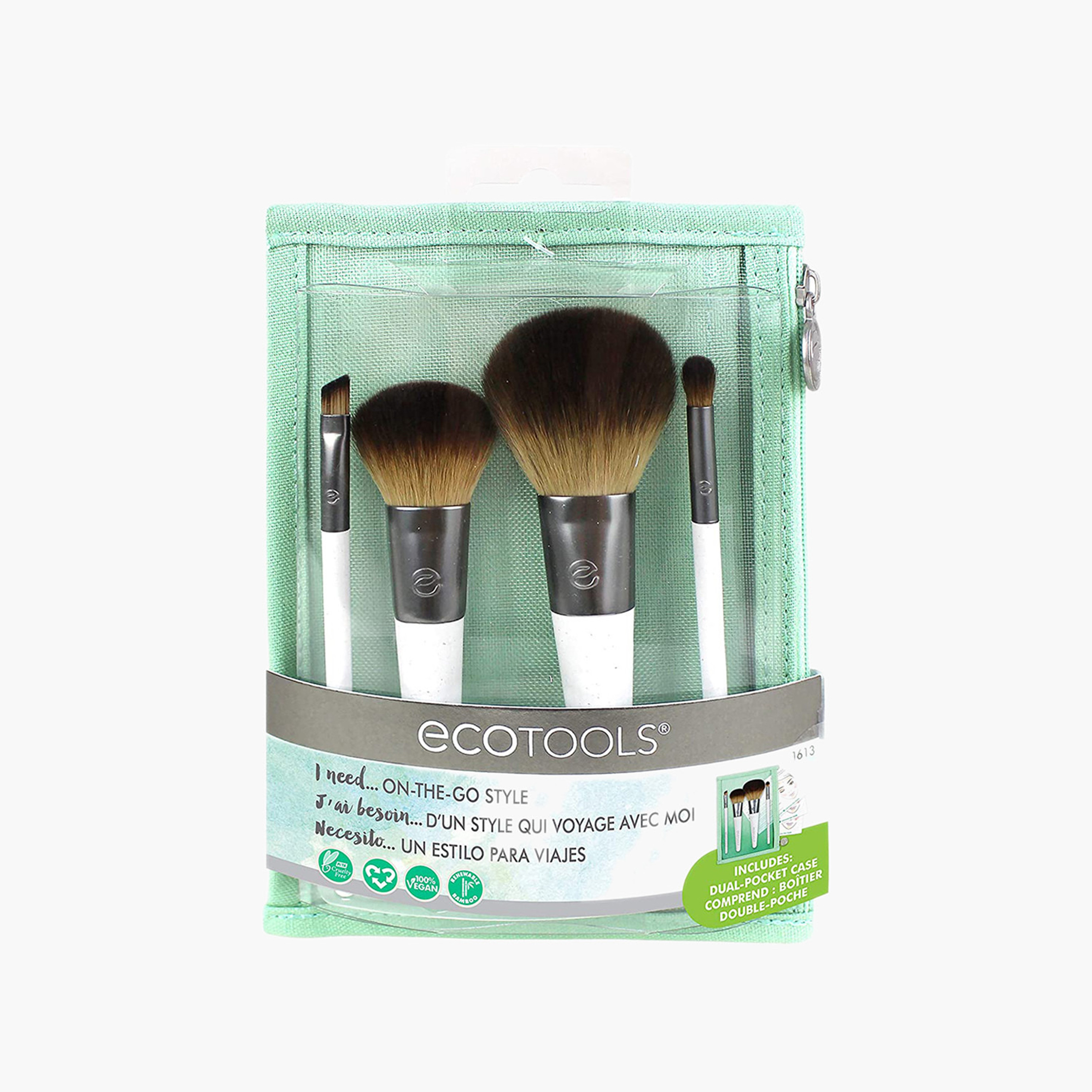 EcoTools 8-Piece On-The-Go Style Makeup Brush Kit-beautyandpersonalcare-makeup-brushesandaccessories-brushes-image-1