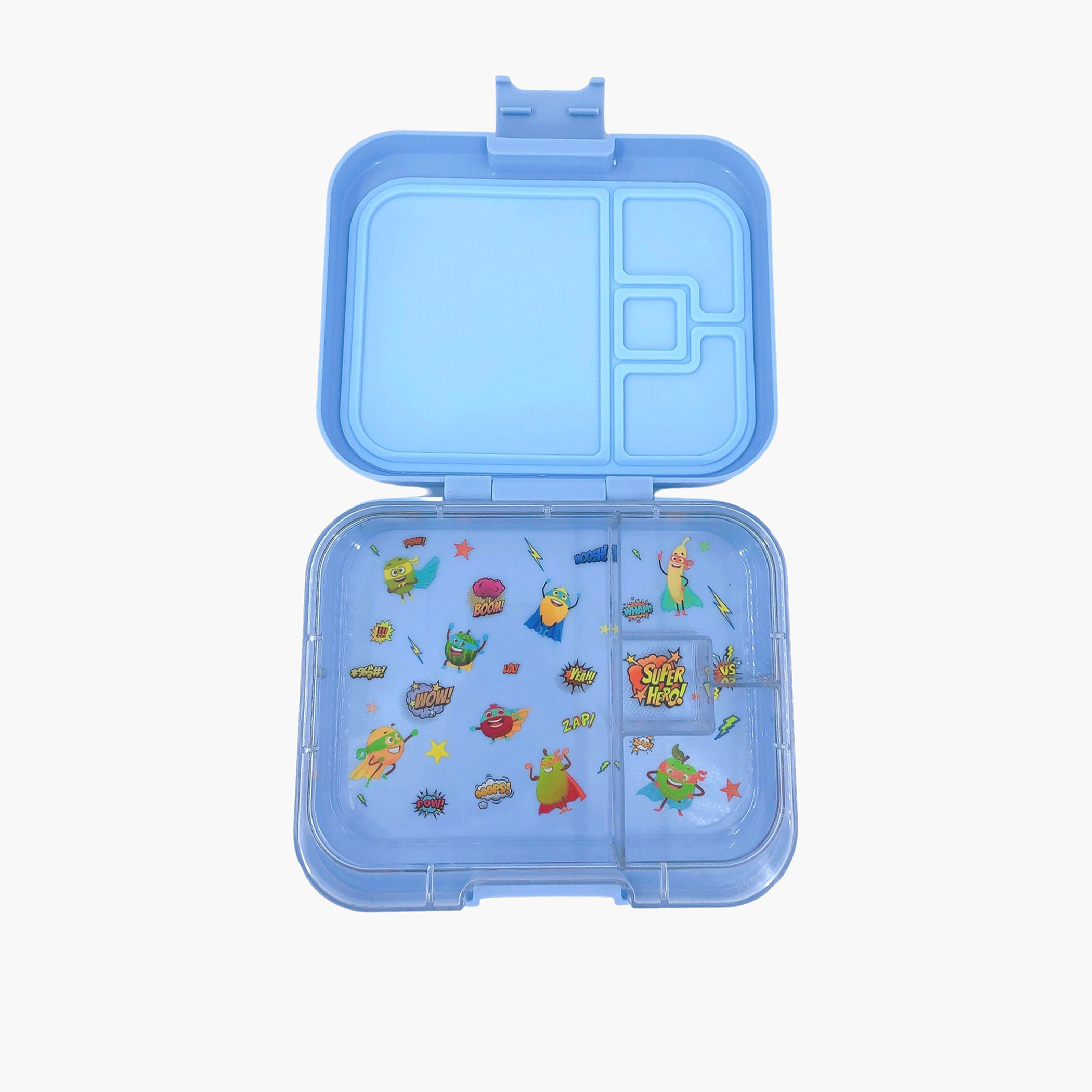 Tiny Wheels Solid Bento Lunch Box with 4 Compartments-school-lunchessentials-lunchboxes-image-3