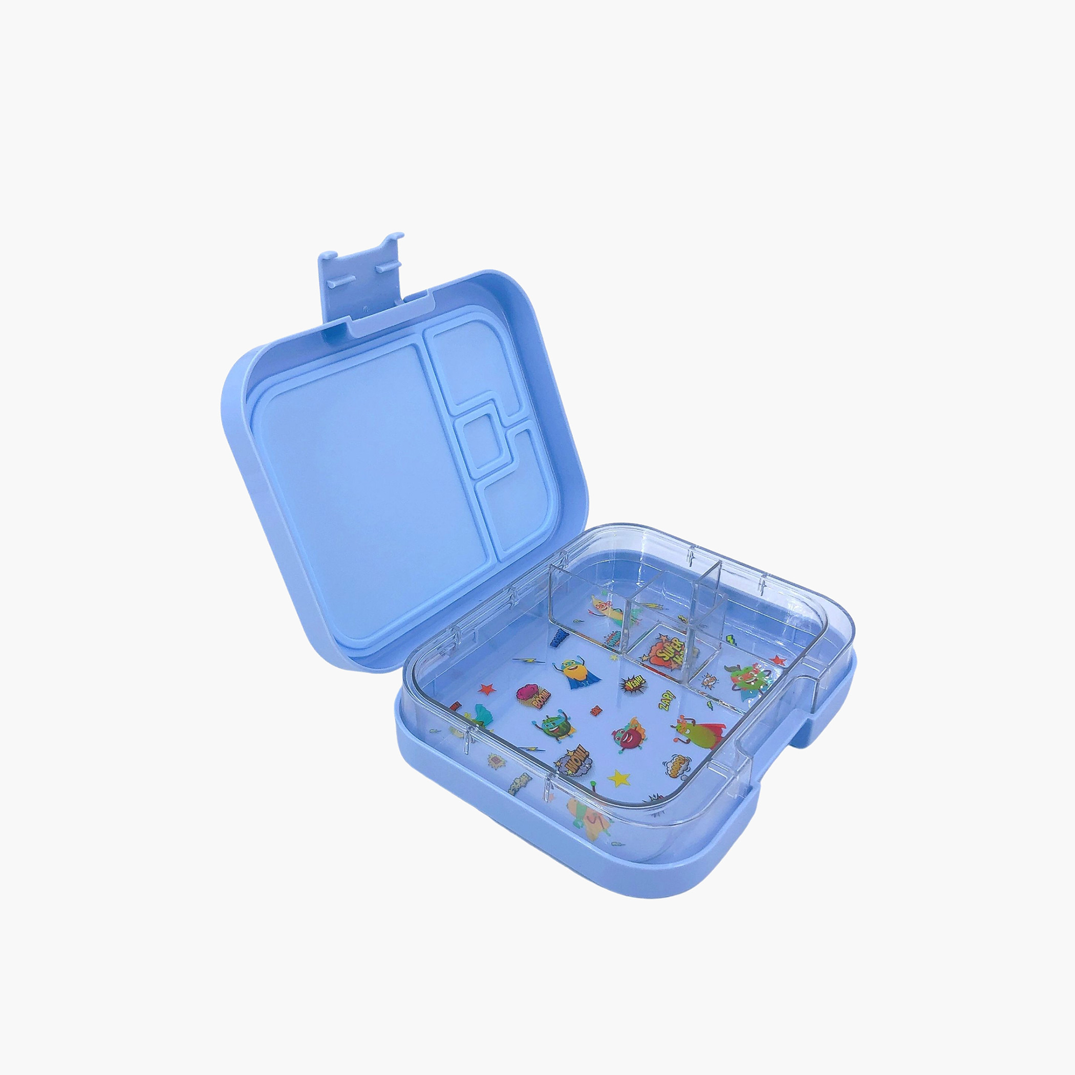 Tiny Wheels Solid Bento Lunch Box with 4 Compartments-school-lunchessentials-lunchboxes-image-4