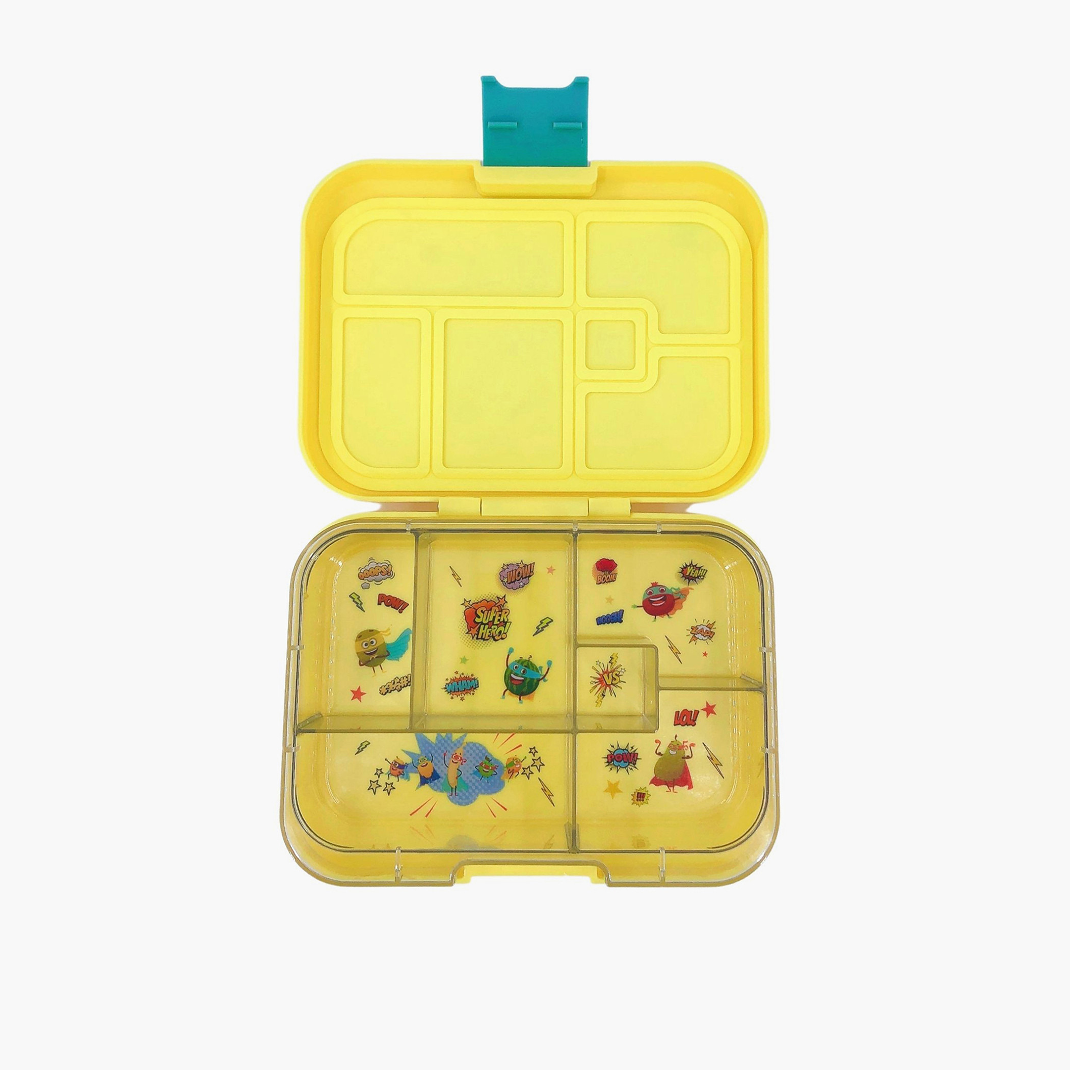 Tiny Wheels Solid Bento Lunch Box with 6 Compartments-school-lunchessentials-lunchboxes-image-3