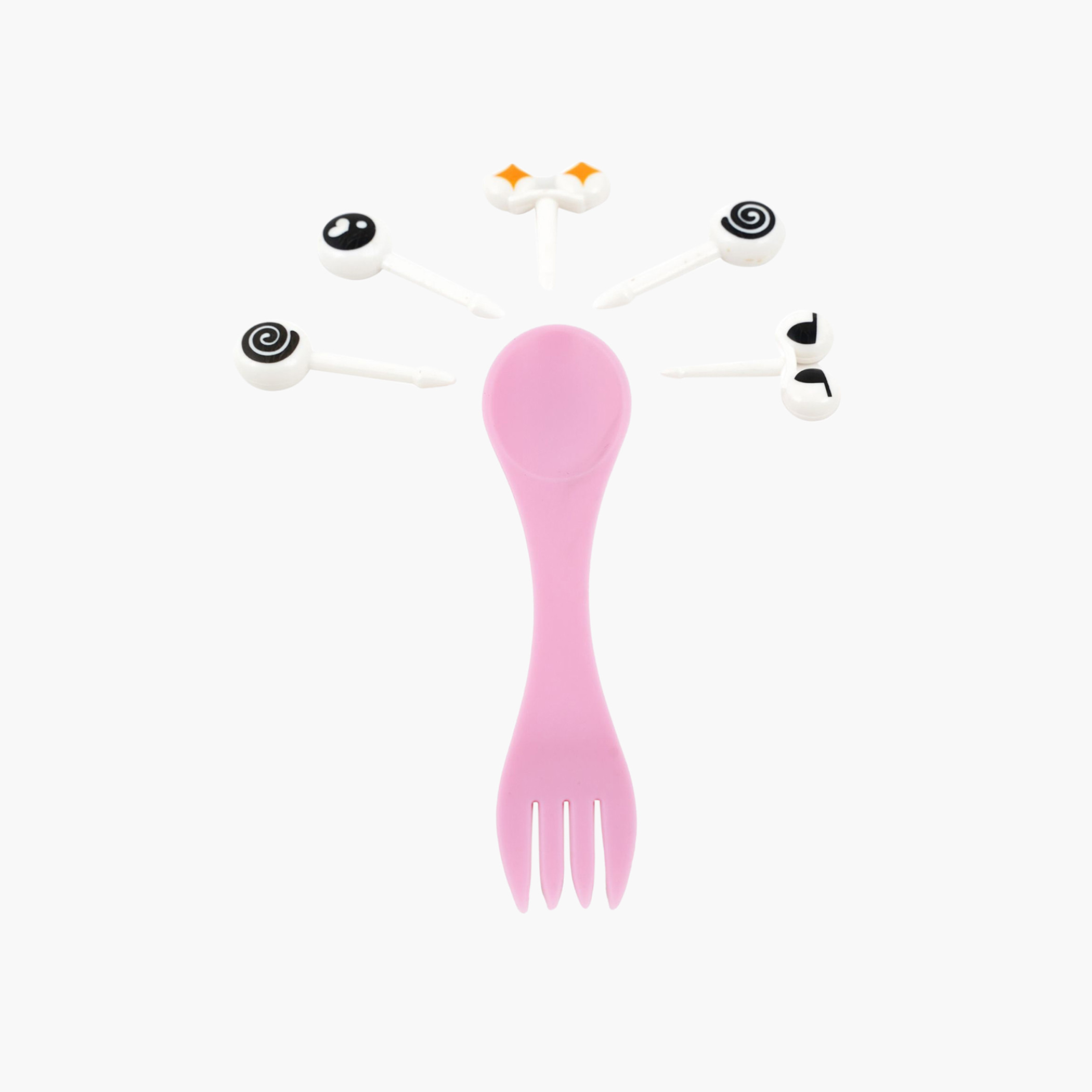 طقم ملعقة شوكة وملاقط طعام 6 قطع من تايني ويلز-school-lunchessentials-utensils-image-1