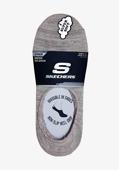 Skechers Men's Non Terry No Show Socks Liner - Set of 3, S112219-039-Men%27s Socks-image-0