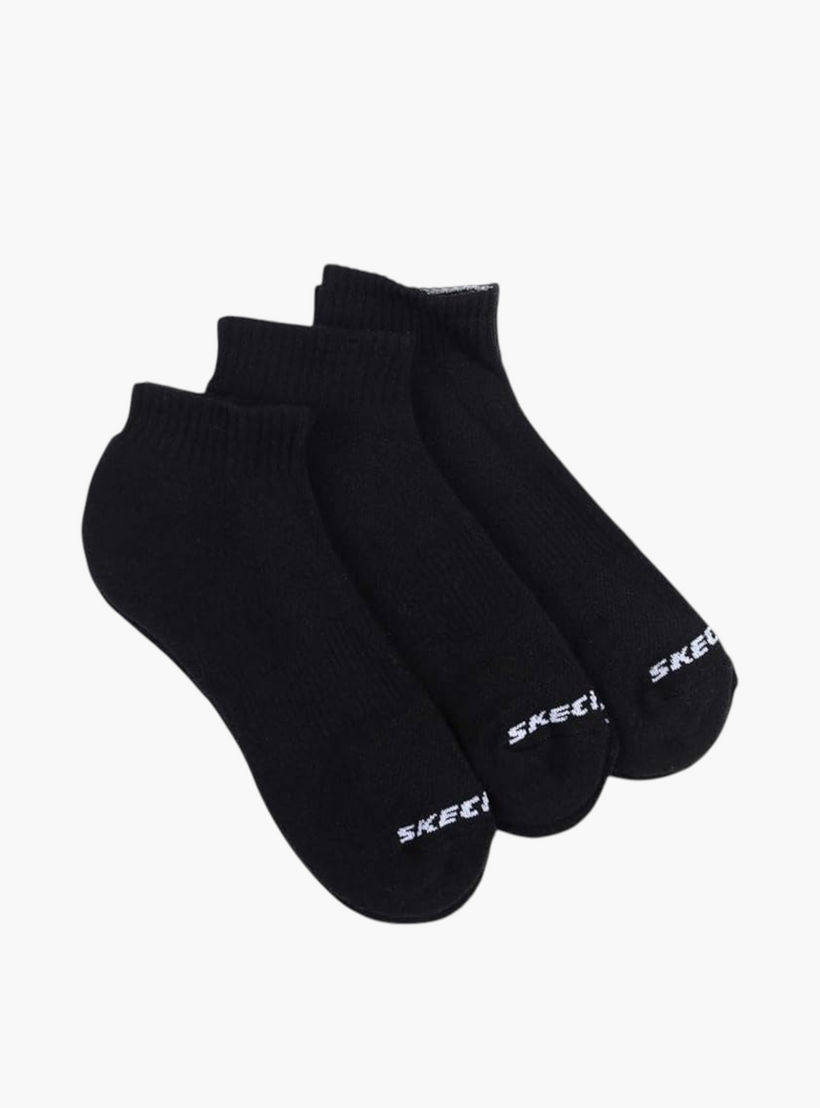 Skechers 3-Piece Logo Print No Show Sports Socks Set - S114041D-001-men-socks-image-1