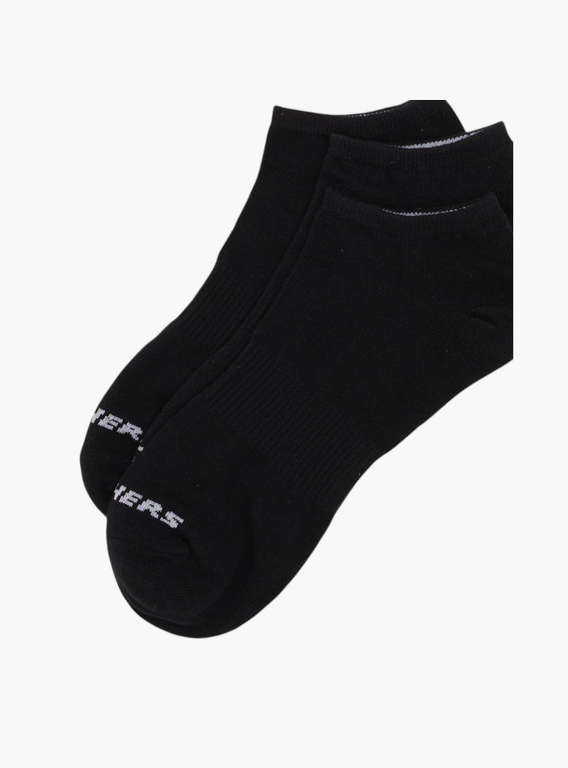 Skechers 3-Piece Logo Print No Show Sports Socks Set - S114041D-001-men-socks-image-4