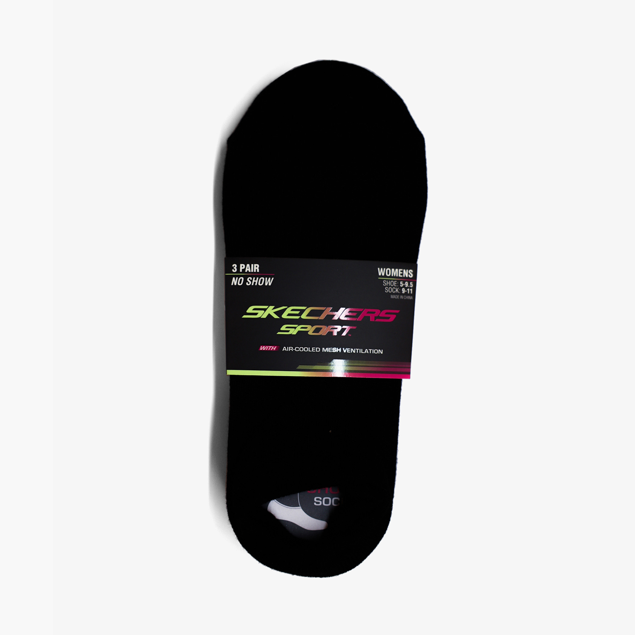 Skechers Women's Non-Terry Invisible Sports Socks - S115750-001-women-socksandstockings-image-1