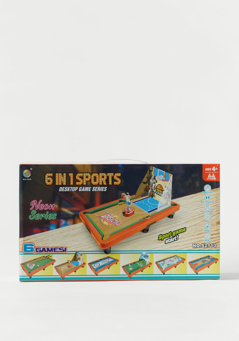 Neon Series 6-in1 Sports Board Game Playset-Blocks%2C Puzzles and Board Games-image-1