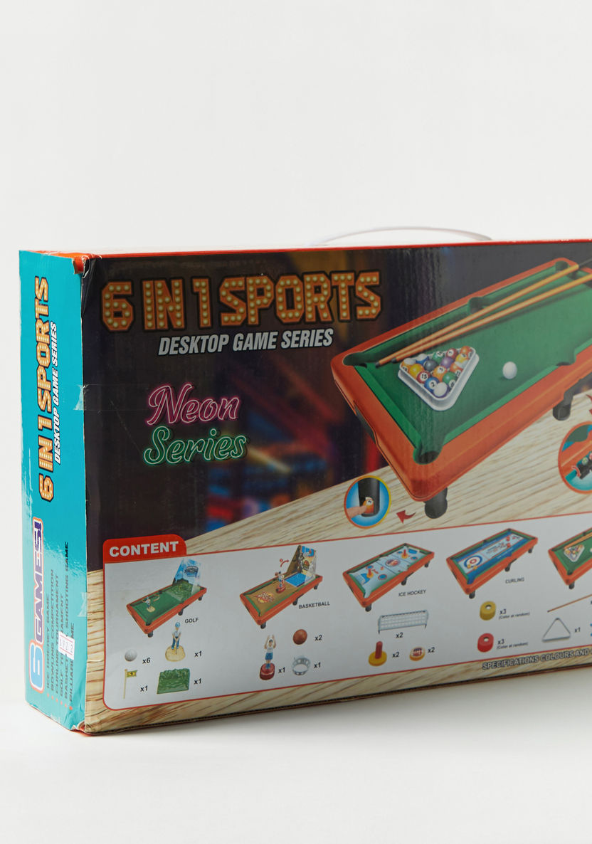 Neon Series 6-in1 Sports Board Game Playset-Blocks%2C Puzzles and Board Games-image-3