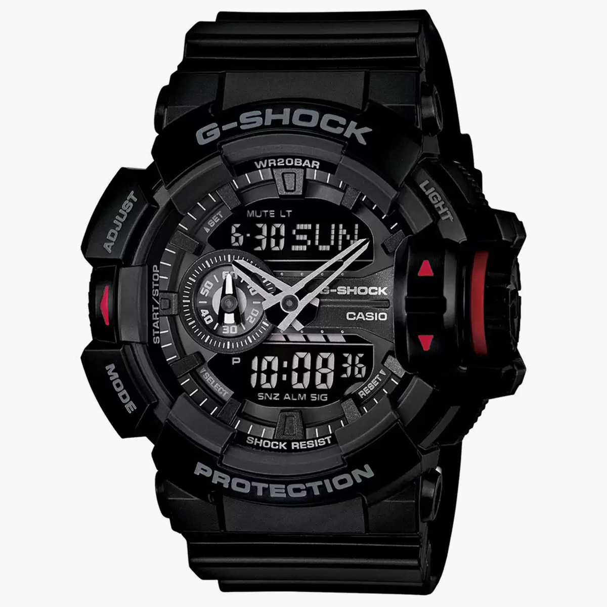 Buy Men s G Shock Men Black Resin Strap Analog Digital Watch GA 400 1BDR Online Centrepoint KSA