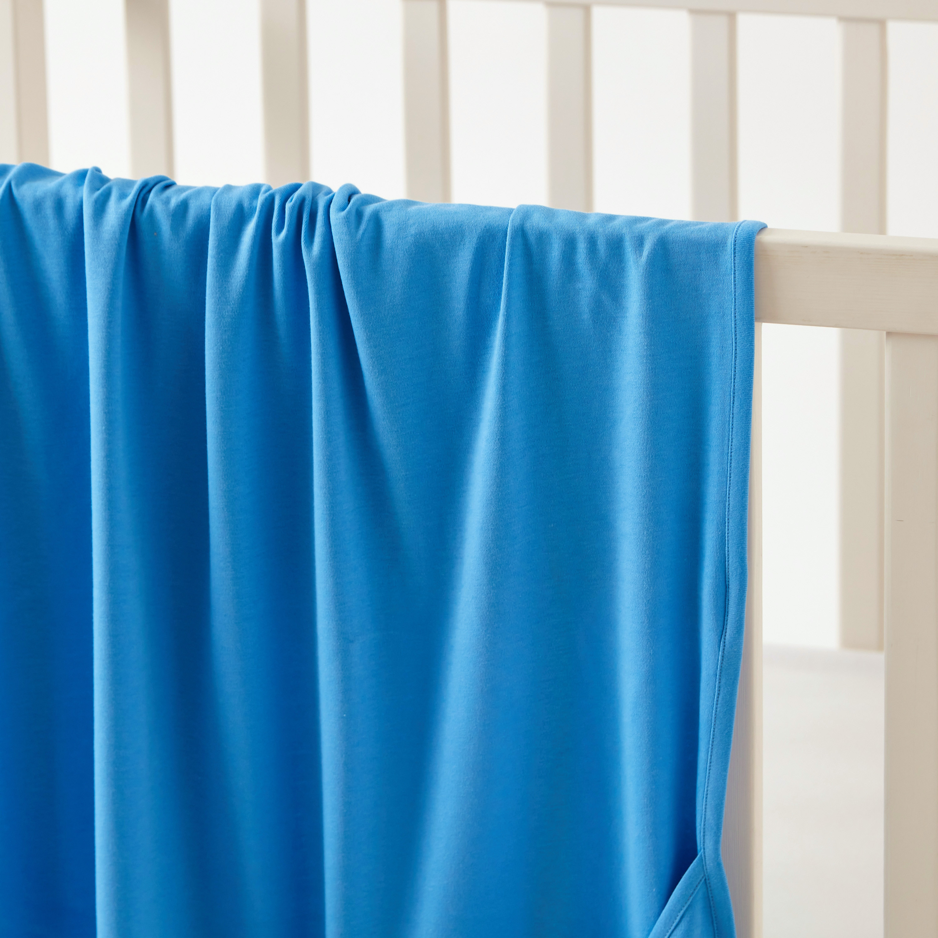 Juniors Solid Receiving Blanket with Hood - 80x80 cms-baby-nursery-blanketsandswaddles-receivingblankets-image-2